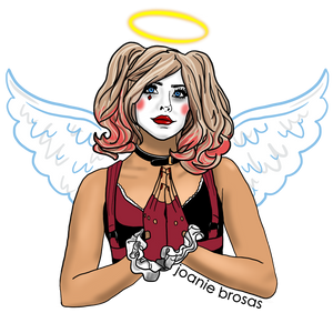 Harley Quinn Angel Sticker