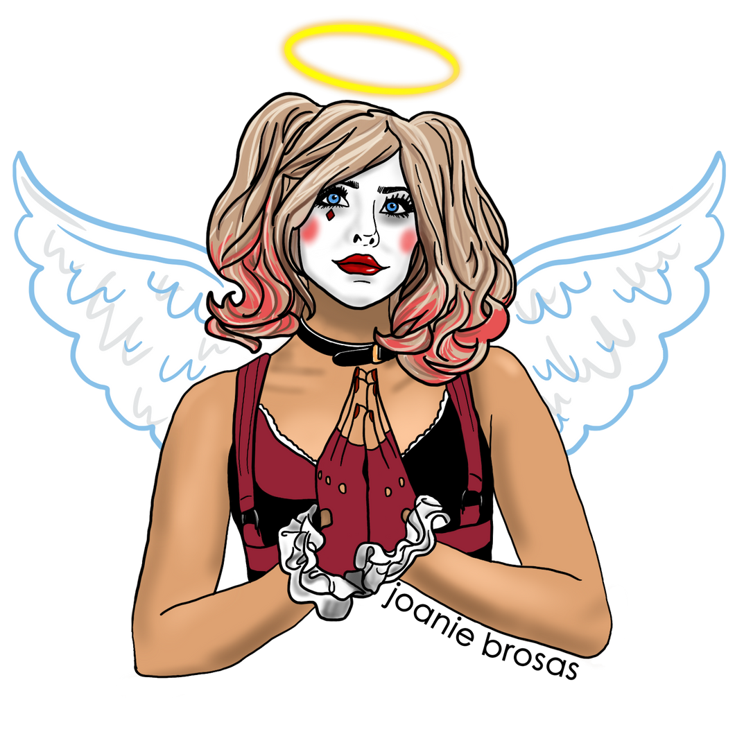 Harley Quinn Angel Sticker
