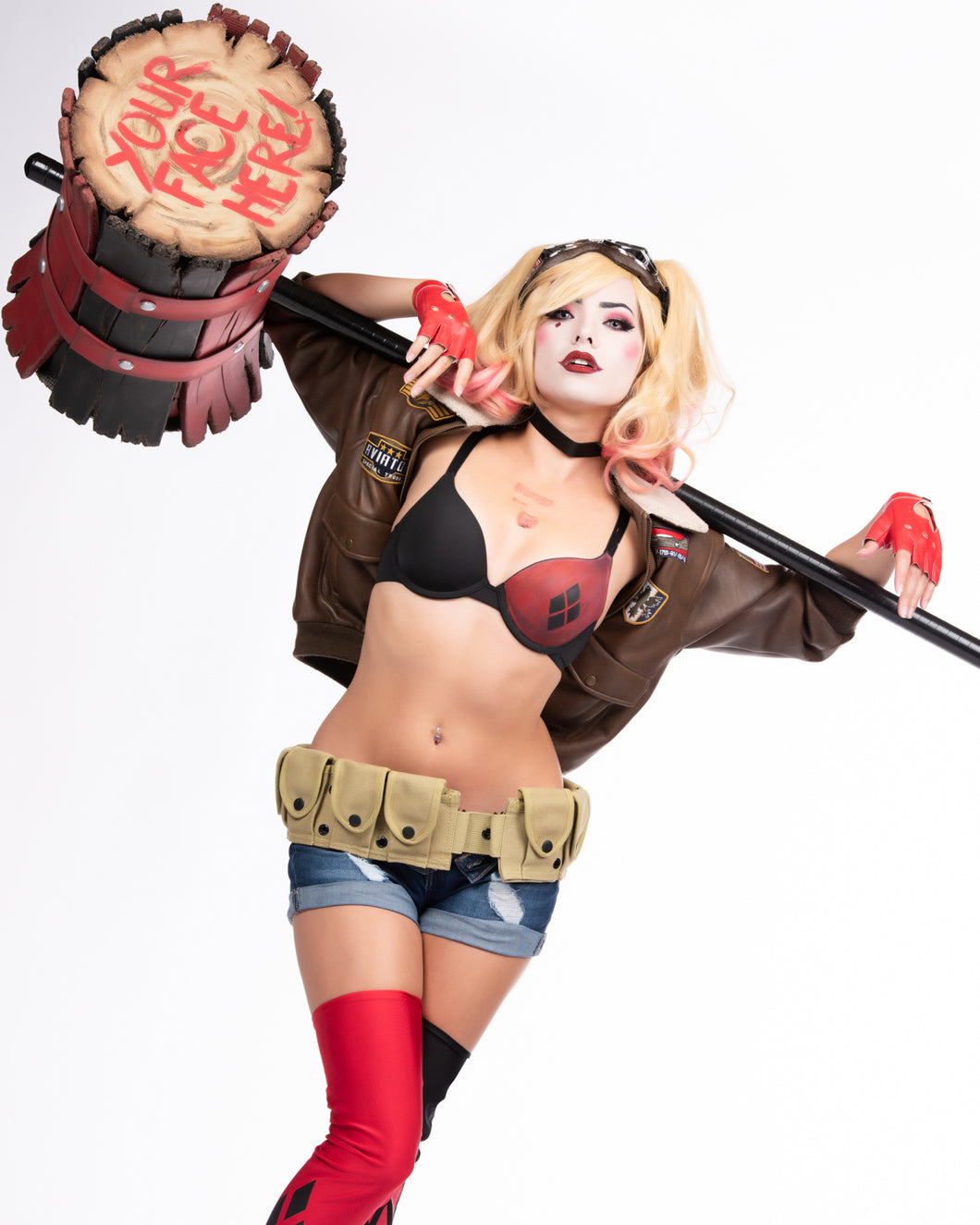 Harley Bombshell Hammer Time 8x10