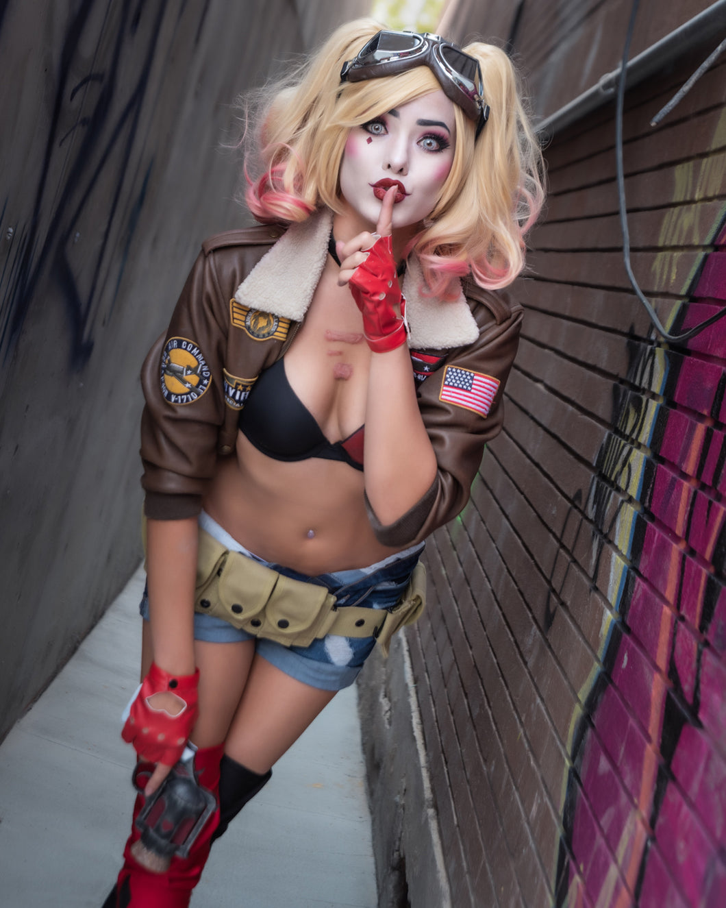 Harley Bombshell Shhh 8x10