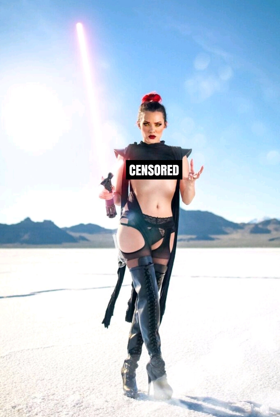 Dark Rey Topless 8x10