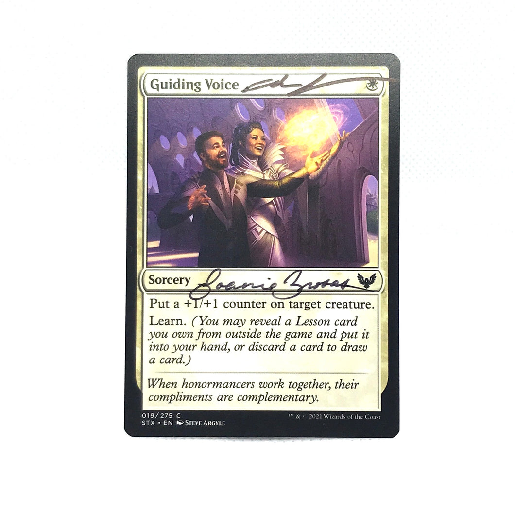 Guiding Voice MtG Trading Card Signed